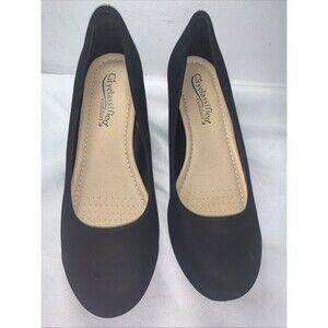 City Classified Womens 9 Thomas Comfortable Office Dress Platform Wedge Heel